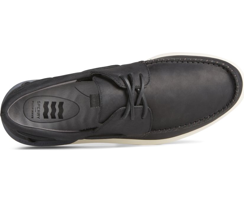 Sperry Authentic Original PLUSHWAVE 2.0 Boat Shoes Black | SHZ-542796