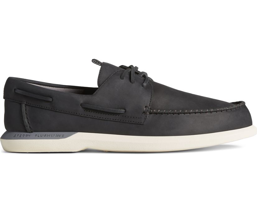 Sperry Authentic Original PLUSHWAVE 2.0 Boat Shoes Black | SHZ-542796