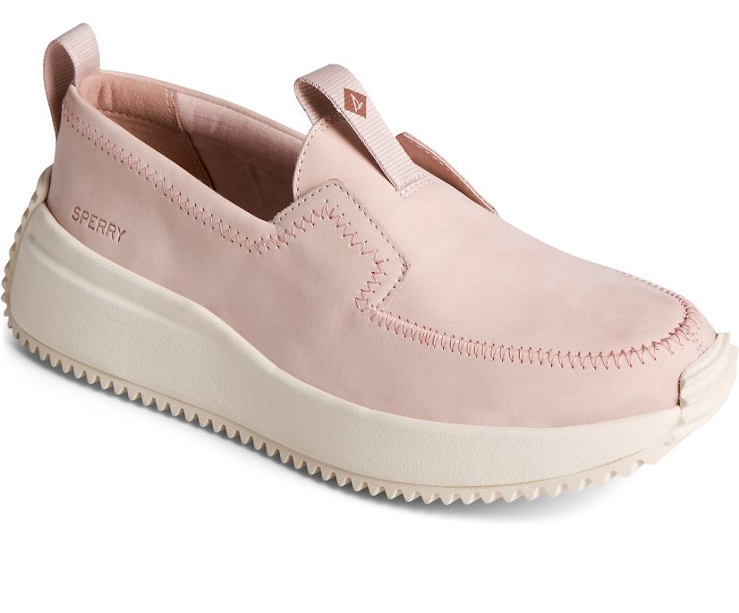 Sperry Boat Runner Leather Boat Shoes Rose | ECB-348751