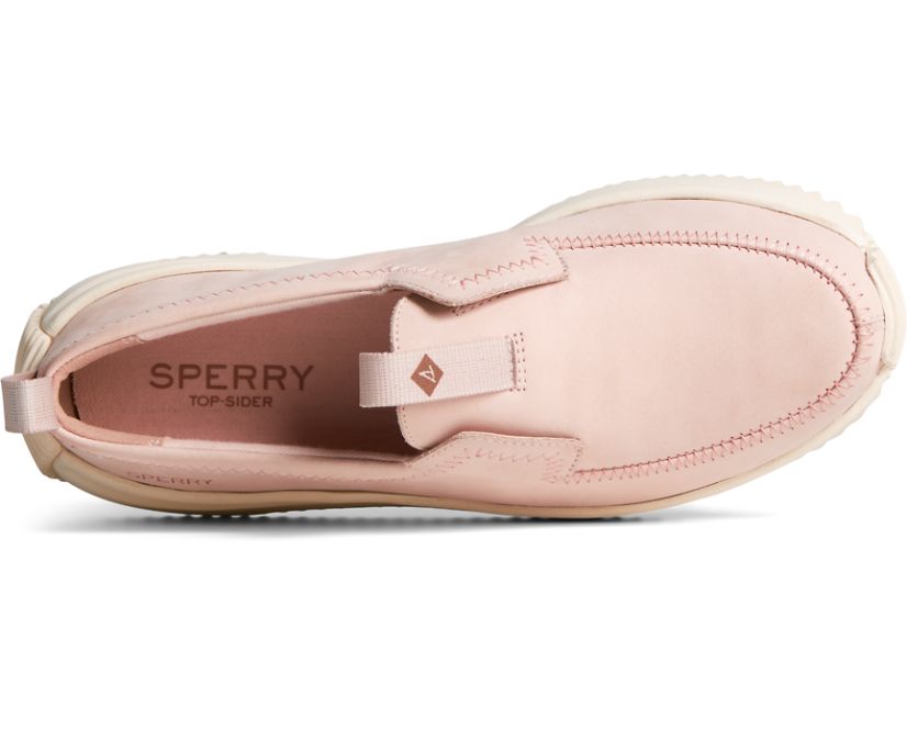 Sperry Boat Runner Leather Boat Shoes Rose | ECB-348751