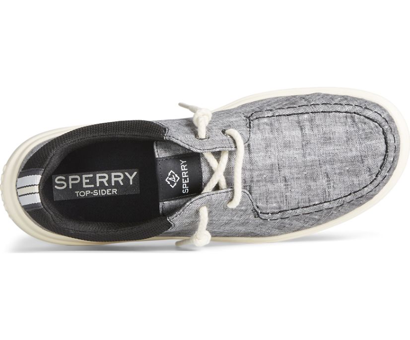 Sperry Captain's Moc Chambray Loafers Black | KGT-164895