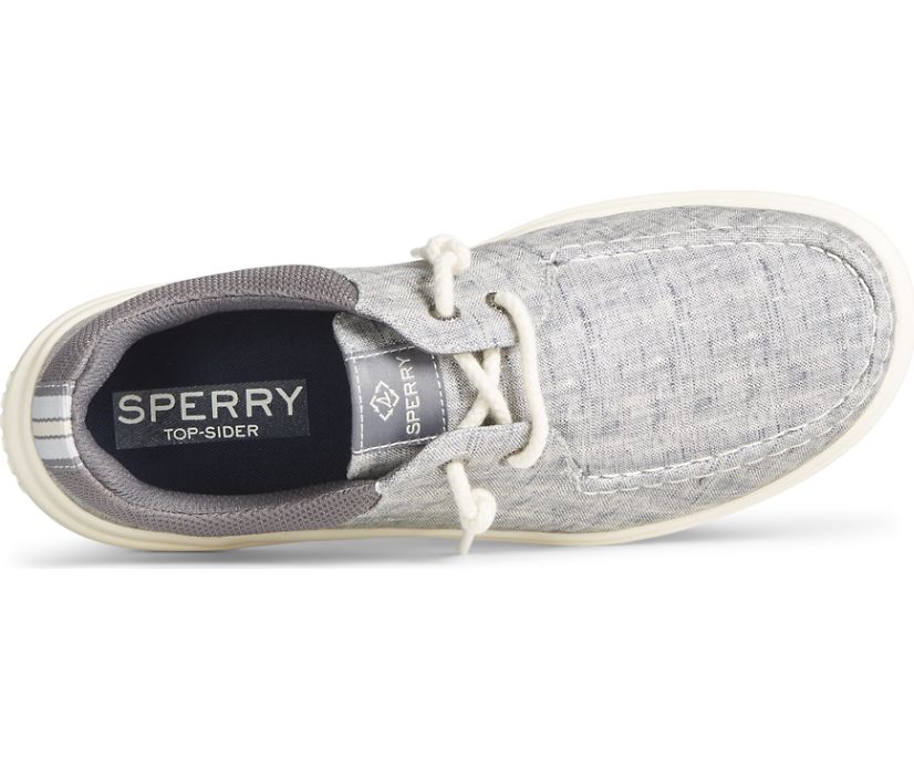 Sperry Captain's Moc Chambray Loafers Grey | ONU-307149