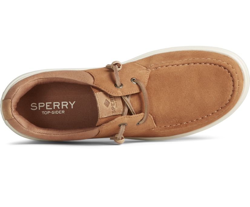 Sperry Captain's Moc Suede Slip On Loafers Brown | SKY-129048