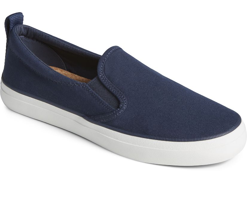 Sperry Crest Twin Gore SeaCycled™ Canvas Sneakers Navy | ENF-230869