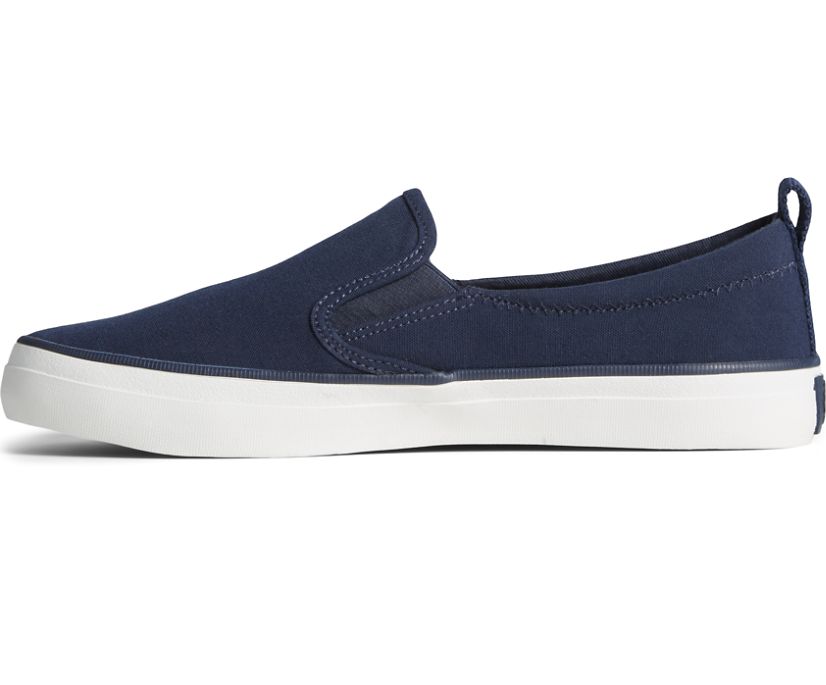 Sperry Crest Twin Gore SeaCycled™ Canvas Sneakers Navy | ENF-230869