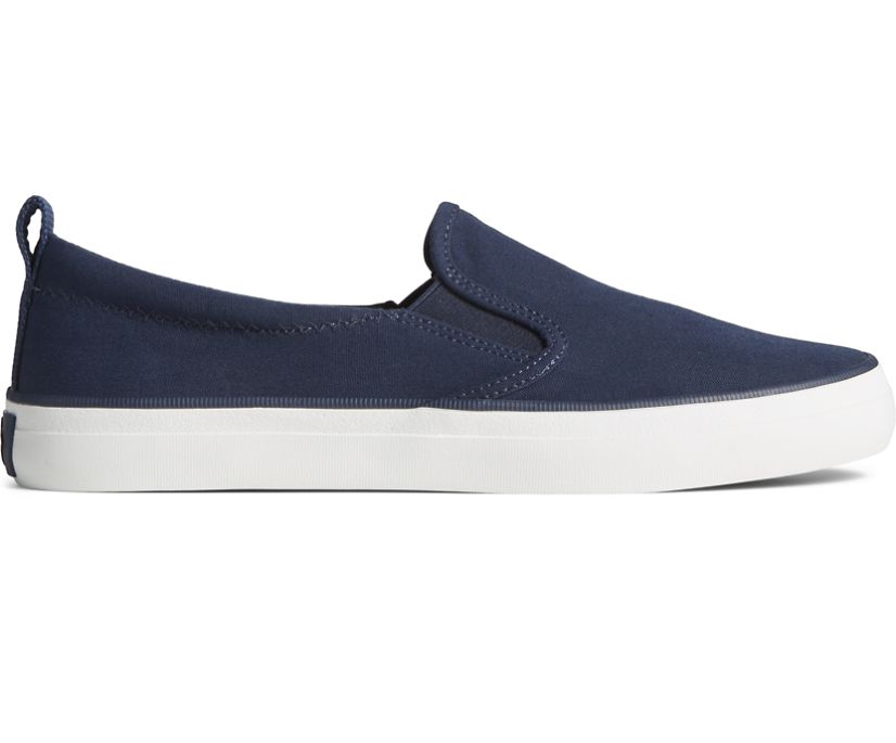 Sperry Crest Twin Gore SeaCycled™ Canvas Sneakers Navy | ENF-230869