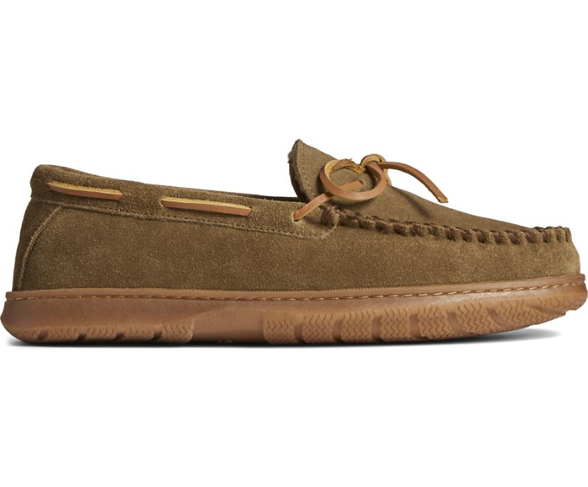 Sperry Doyle Moccasin Slippers Olive / Camo | ATM-034721