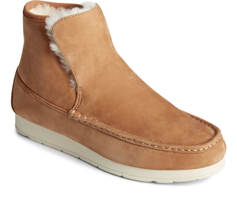 Sperry Moc-Sider Shearling Chelsea Boots Brown | OIC-580714