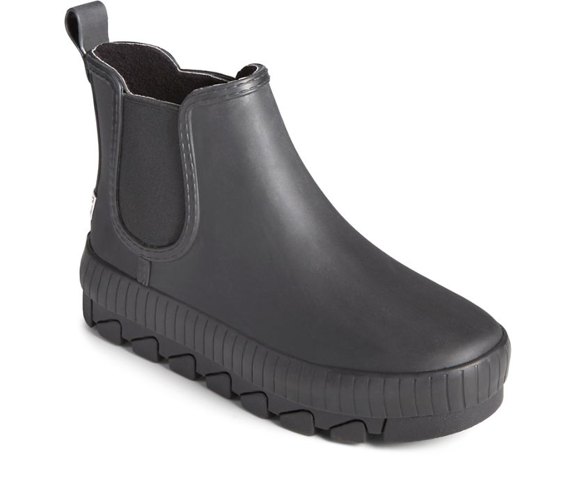 Sperry Torrent Chelsea Rain Boots Black | KOF-362705