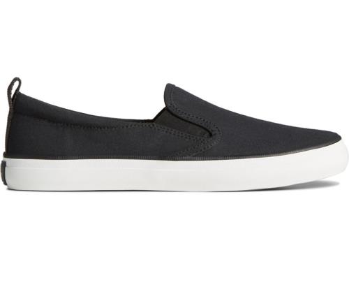 Sperry Crest Twin Gore SeaCycled™ Canvas Sneakers Black | OXD-925680