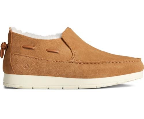 Sperry Moc-Sider Suede Slip On Loafers Brown | UMW-289564