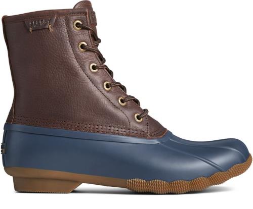 Sperry Saltwater Duck Boots Brown / Navy | KFQ-374508